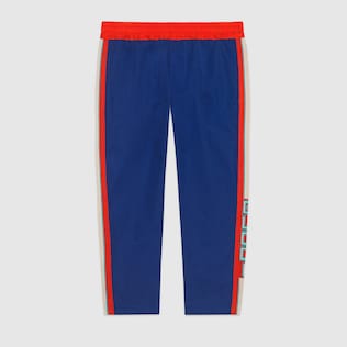 Children's track bottoms with Gucci stripe
