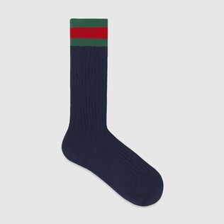 Chaussettes montantes pour enfant à motif ruban Web