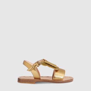 Toddler leather sandal with butterfly
