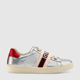 Children's Ace sneaker with Gucci stripe