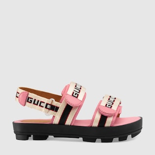 Sandalia con Rayas Gucci