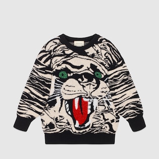 Jersey Infantil de Lana con Pantera