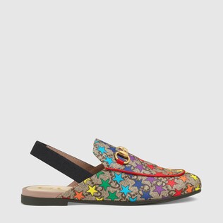 Children's Princetown GG rainbow star slipper