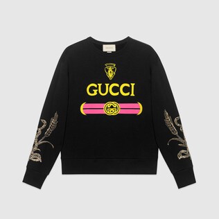 Sudadera de Algodón con Logo Gucci