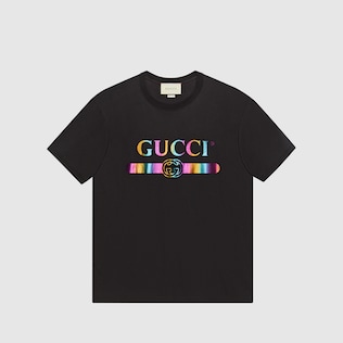 T-shirt oversize con logo Gucci