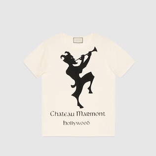 T-shirt con stampa Chateau Marmont