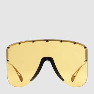 Gafas de sol de máscara con ribetes con forma de estrella
