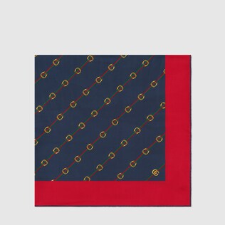 Scarf with Stirrups and Web print
