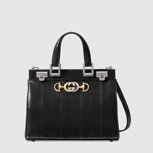 Bolso de Mano Gucci Zumi Mediano de Culebra