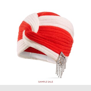 Wool headband with crystal Art Deco GG