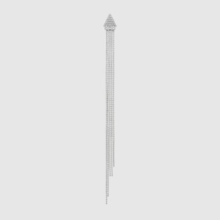 Single earring with crystals