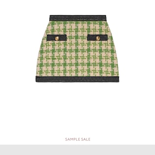 Houndstooth mini skirt