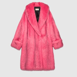 Manteau oversize en fausse fourrure
