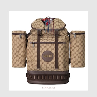 Large GG canvas backpack