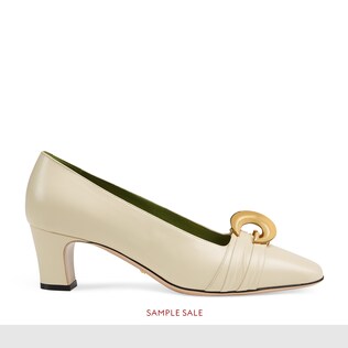 Pumps mit Halbmond GG und mittelhohem Absatz
