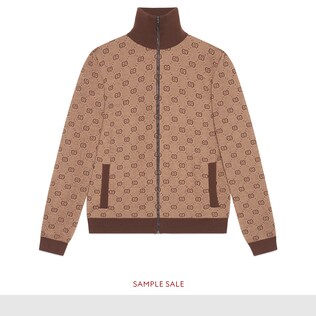 GG jacquard knit bomber
