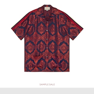 Bowling-Shirt aus Barock-Jacquard