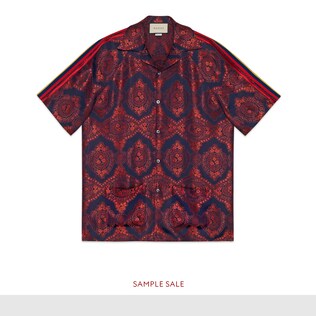Camisa Bowling de Jacquard Barroco