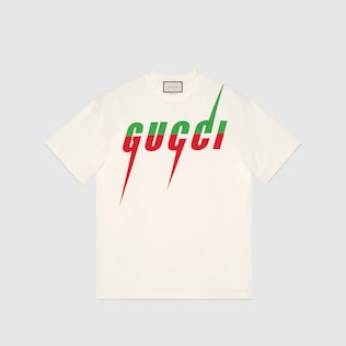 T-Shirt mit Gucci Blade-Print