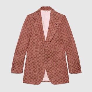 Herrenjacke aus GG Canvas