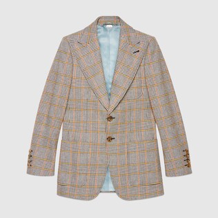 Check cotton jacket