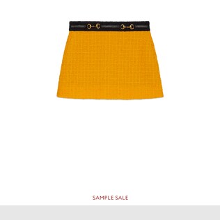 Tweed mini skirt