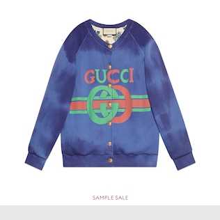 饰Gucci标识棉质卫衣