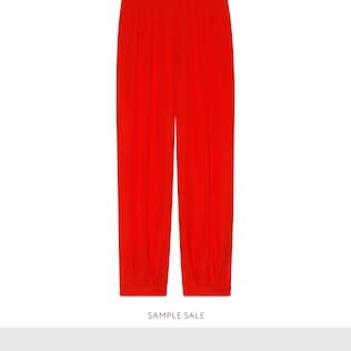 Wool ankle pant