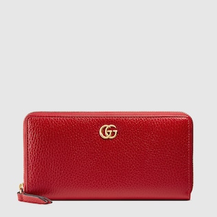 Leather zip around wallet