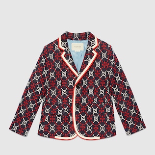 Children's GG diamond cotton jacket