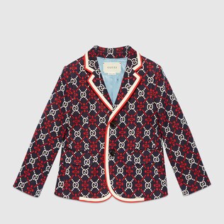 Kinder Jacke aus Baumwolle mit GG Rauten