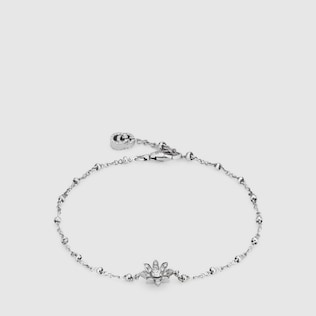 Bracciale con fiore e diamanti