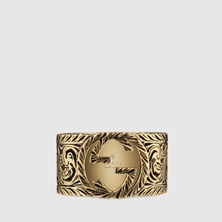 Bague en or jaune avec GG