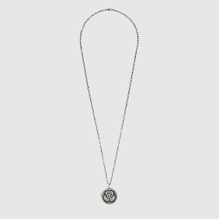 Collier en argent 925 à pendentif Double G