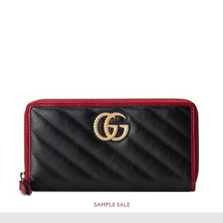 GG Marmont zip around wallet