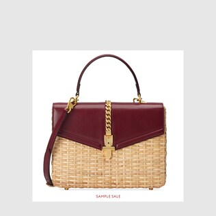 Borsa a mano Sylvie in vimini piccola