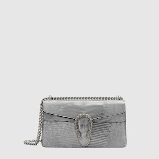 Kleine Dionysus Tasche aus Metallic-Leder