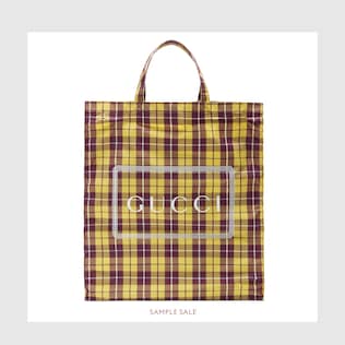 Mittelgroßer Shopper mit Gucci Karo-Print
