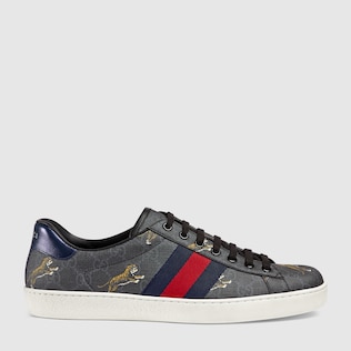 Ace Herrensneaker aus GG Supreme mit Tiger