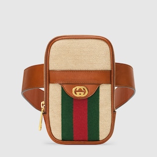 Étui ceinture en toile vintage pour iPhone