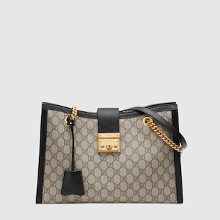 Mittelgroße Padlock GG Schultertasche