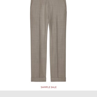 Houndstooth wool trousers