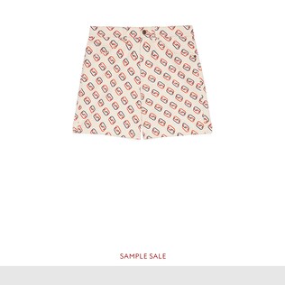 Shorts with oval Interlocking G print