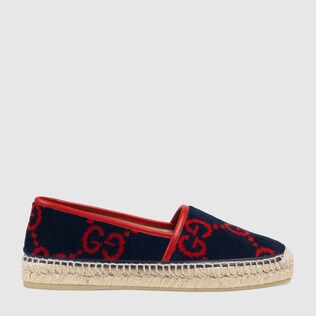 Espadrillas con motivo GG in spugna