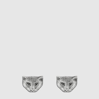 Boucles d'oreilles Gucci Garden avec chat