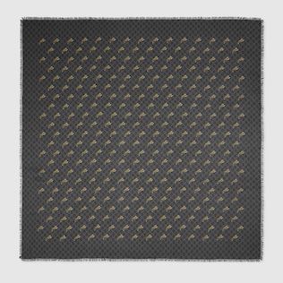 GG shawl with tigers print