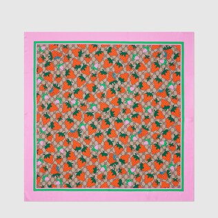GG scarf with Gucci Strawberry print