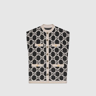 Gilet sans manches en tweed GG
