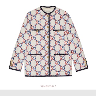 Übergroße GG Sylvie Tweed-Jacke