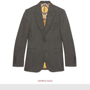 Pin dot wool jacket